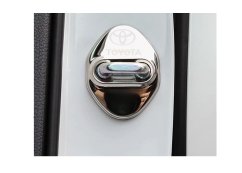 4 pcs TOYOTA Protective cover for the door latch- silver