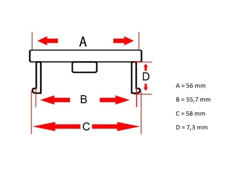 Krytky kol, pokličky na kola MAZDA 56mm černá G22C37190A