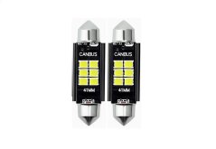 Autožárovky s LED podsvícením 41mm 12V C5W-6SMD-3030 Canbus 150LM Bílá