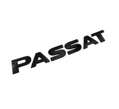 PASSAT inscription - black glossy 187mm