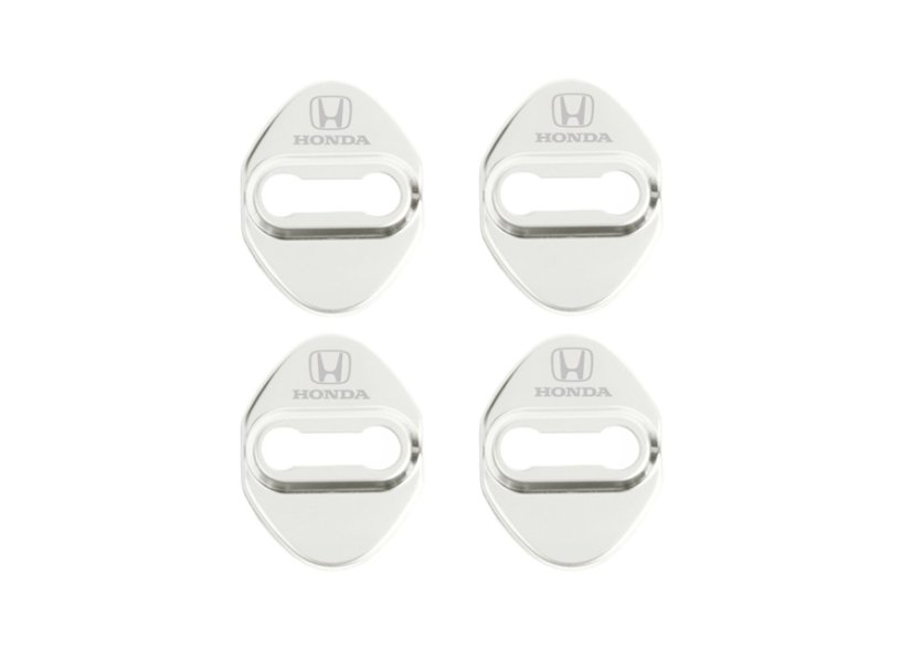 4 pcs HONDA Protective cover for the door latch- silver
