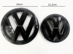 VW Arteon (2017-2020) přední a zadní znak, logo (14cm a 11,2cm) - černá lesklá