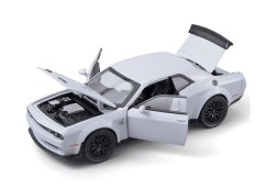 Dodge Challenger Helicat SRT metalen model speelgoedbatterijverlichting klinkt 1:32 grijs