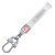 YAMAHA key fob, keychain white leather