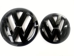 VW Golf 7 SPORTVAN 2019-2020 přední a zadní znak, logo (14cm a 11,2cm) - černá lesklá
