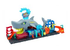 MATTEL HOT WHEELS City color reveal car wash with a shark
