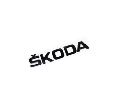 ŠKODA inscription - black glossy 143mm