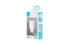USAMS US-CC090 T24 dvigubas USB kelioninis įkroviklis 10,5 W baltas