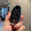LUXURY key cover for NISSAN cars black glossy/chrome