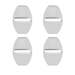4 Stück VOLKSWAGEN Schutzabdeckung für den Türriegel- Silber