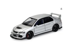 Mitsubishi Lancer Evolution IX EVO metallmodell leksaksbatterilampor låter 1:32 Silver