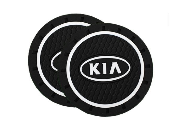 KIA, 2 pcs Coasters, drink mat for the drink holder