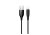 USAMS US-SJ266 U18 LIGHTNING / MICRO-USB / TYPE-C Apvalus įkrovimo ir duomenų kabelis juodas 100 cm