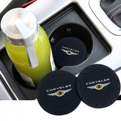 CHRYSLER, 2 pcs Coasters, drink mat for the drink holder