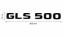 Mercedes lettering GLS500 - glossy black 202mm