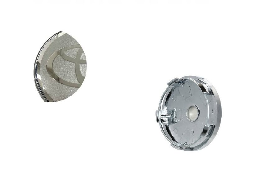 Wheel center cap TOYOTA 60mm silver