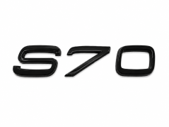 Volvo S70 rear trunk lid lettering - glossy black (12.3cm)