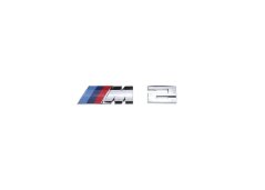 BMW M 2 nápis 93mm stříbrná