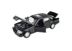 Mercedes Benz S W140 metalen model speelgoedbatterijverlichting klinkt 1:24 Zwart