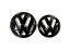 VW TOURAN 1T3 (2011-2015) badge foran og bag, logo (13,7 cm og 12 cm) - blank sort