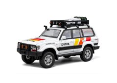 Toyota Land Cruiser 80 metalen model speelgoedbatterijverlichting klinkt 1:32 Wit
