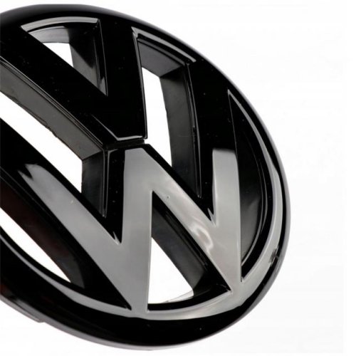 VW Volkswagen GOLF 7.5 (MK7) 2018-2020 (135mm) främre emblem, logotyp 5KO853601C - svart blank