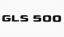 Mercedes lettering GLS500 - glossy black 202mm