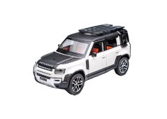 Land Rover Defender kovinski model igrače luči baterije zvok 1:24 Bela