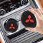 MITSUBISHI, 2 pcs Coasters, drink mat for the drink holder