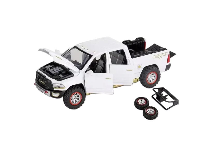 Dodge RAM Pickup metalen model speelgoedbatterijverlichting klinkt 1:32 Zwart