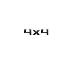 ŠKODA 4x4 -Schriftzug – Schwarz glänzend 87 mm