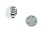 Wheel center cap PORSCHE 76mm silver black 993361303119A1