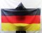 Německá originální tělová vlajka s kapucí (150x90cm, 3x5ft) - Německo