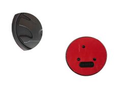 Emblem, ŠKODA 90mm matt black 5JA853621 32D853621A