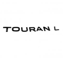 TOURAN L -opschrift - zwart glanzend 234mm