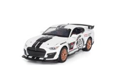 Ford Mustang Shelby GT 500 kovový model hračka na baterie světla zvuk 1:32 Bílá