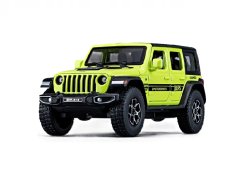 Jeep Rubicon metalen model speelgoedbatterijverlichting klinkt 1:32 Groente
