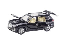BMW X7 metalen model speelgoedbatterijverlichting klinkt 1:24 Zwart