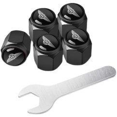 4 pcs BENTLEY valve caps, black valve covers