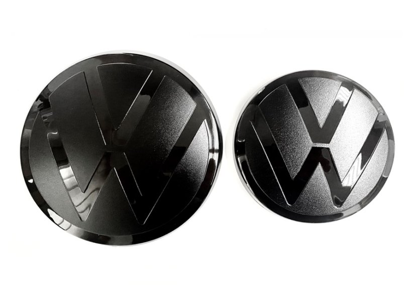 VW JETTA (2006-2011) front and rear emblem, logo (15,4cm a 10,4cm) - black