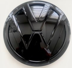 VW Volkswagen PASSAT 6 2006-2011 (100mm) Emblema traseiro, logotipo - preto sólido brilhante
