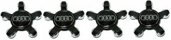 4pcs Wheel center caps AUDI 135mm black 8R0601165