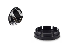 Wheel center cap ŠKODA 56mm black chrome 5E0601151FOD 5JA601151-KOPIE-KOPIE