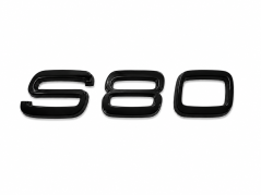 Volvo S80 rear trunk lid lettering - glossy black (12.3cm)