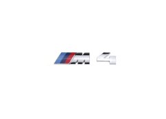 BMW M 4 lettering 80mm silver