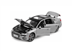 Audi A6 toy metal model battery lights sound 1:32 Silver