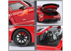 Mercedes Benz AMG SLS kovový model hračka na batérie svetla zvuk 1:24 Čierna