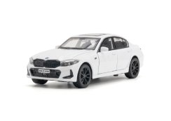 BMW 320i Metallmodell Spielzeug Batterie Lichter Sound 1:32 Weiß