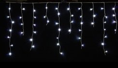 LUMA LED Kerstlicht regen, 630 LED's 20m Stroomkabel 5m IP44 koud wit met een timer