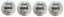 4pcs Wheel center caps VOLVO 64mm silver 31471435